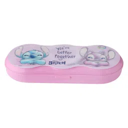 Disney By Gluman Peapod Pencil Box With Clip Lock 3D Stitch - Pink-image-19
