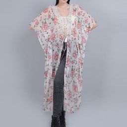 mod & shy Women Printed Longline Tie-Up Shrug-picture-6