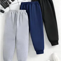 Googo Gaaga Cotton Knit Pack Of 3 Dinosaurs Printed Pajamas - Grey Navy Blue & Black image 3