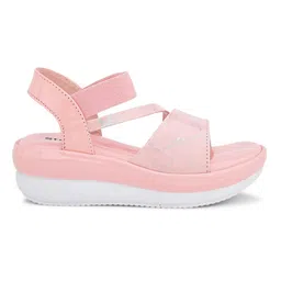 Stefens Graffiti Style Splashed Strappy Sandals - Pink image 4