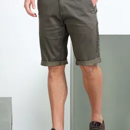 beevee Men Solid Mid-Rise Pure Cotton Regular Shorts image 4