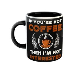 ARTBUG Black & White Printed Ceramic Glossy Finish Dishwasher & Microwave Safe Mugs 350 ml-picture-27