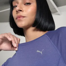 Puma VELOCITY Tri-Blend Women Solid Raglan Sleeves Running T-Shirt image 3