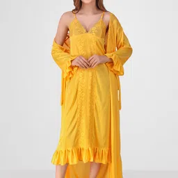 Romaisa Yellow Maxi Nightdress-picture-38