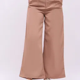Styli Women Flared High-Rise Trousers-image-40