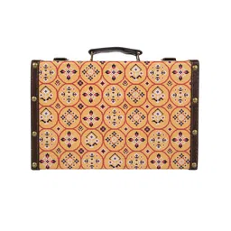 Chumbak Beige & Blue Printed Desk Organiser image 3