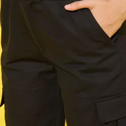 The Roadster Lifestyle Co Pack of 2 Straight Fit Cargo Pants with Multiple Pockets image 3