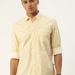 Parx Pure Cotton Slim Fit Opaque Printed Casual Shirt-picture-22