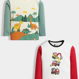 Orange Sugar Kids Pack Of 2 Graphic Printed Long Sleeves T-shirts-picture-20
