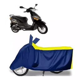 Auto Pearl Bike Cover for Hero Electric Electric Optima Plus (Yellow & Blue)-picture-36