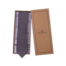 The Tie Hub Men Printed Skinny Tie-picture-24