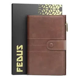 FEDUS Premium Passport Holder Faux Leather Brown with Card Holder, RFID Protected Travel Accessories-picture-44