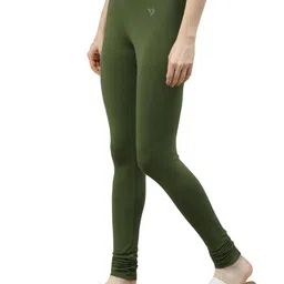 twin birds Tailored Cut & Classic Fit Super Stretchable Cotton Elastane Fabric Churidar Leggings for Women image 2