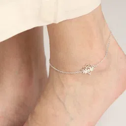 clara 925 Sterling Silver Anklet Payal (Single) | Adjustable Chain | Gift for Women and Girls image 4