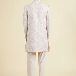 Manyavar Lilac Magic Men Embroidered Mandarin Collar Sherwani Set image 3