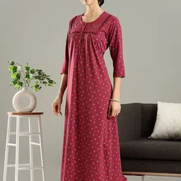 9shines Label Floral Printed Maxi Nightdress-image-2