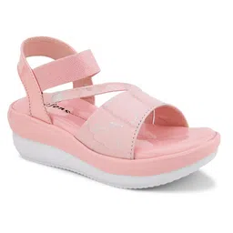 Stefens Graffiti Style Splashed Strappy Sandals - Pink image 3