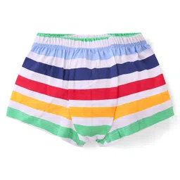 Babyhug 100% Cotton Trunks Solid Striped & Animal Print Pack of 3 - Multicolour image 2