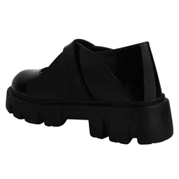 Shoetopia Solid Loafers - Black image 3
