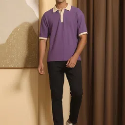 HERE&NOW Men Polo Collar T-shirt image 4