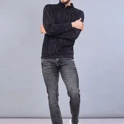 V-Mart Men Slim Fit Mid-Rise Light Fade Stretchable Jeans image 2