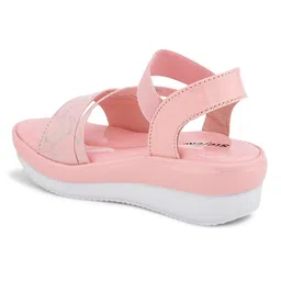 Stefens Graffiti Style Splashed Strappy Sandals - Pink image 5