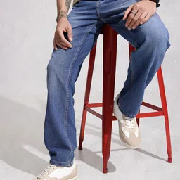 WROGN Men Anti Relaxed Fit Non Stretchable Jeans-image-89