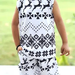 Emblica Unisex Kids Printed T-shirt with Shorts image 3