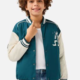 Juniors by Babyshop Boys Floral Polyester Varsity Jacket with Embroidered-picture-44