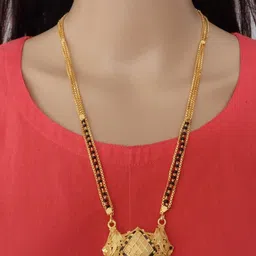 Ramdev Art Fashion Jwellery Brass Gold Plated Mangalsutra image 4