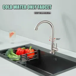 fastgear GENERIC Sink Tap Brass & Steel Chrome Finish Silver, FG979 (Pack of 3) image 3