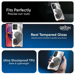 QRIOH Liberty Cyber Printed Motorola G75 5G Impact Resistant Back Case image 5