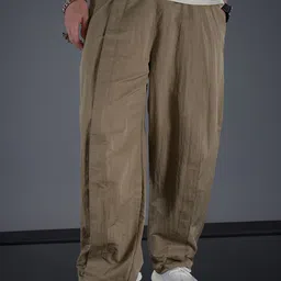 SOKO STREET Men Relaxed Fit Pleated Trousers-image-3