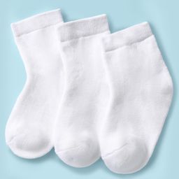kookie kids india Kookie Kids Terry Knit Ankle Length Solid Socks Pack Of 3 - White-picture-41