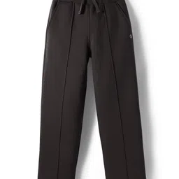 Femea Fleece Knit Solid Track Pants - Black-picture-33