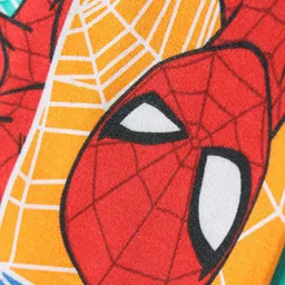 Babyhug Marvel Terry Knit Full Length Track Pant With Spider Man Print -Multicolour image 3