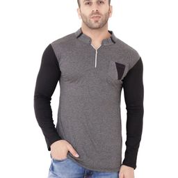 BEYOU FASHION Men Colourblocked Slim Fit T-shirt-picture-8
