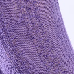 Cute Walk by Babyhug Knit Antibacterial Footed Tights with Cable Knit Design - Purple image 4