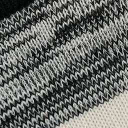 Sportking Knit Full Sleeves Striped Sweater - Black image 5