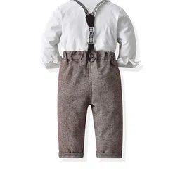 JC SPARKLE Boys Printed Long Sleeves Shirt With Trouser & Suspenders image 5
