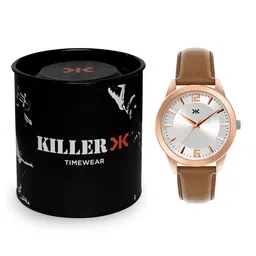 Killer Men Brass Dial & Straps Analogue Watch KLM105A-picture-17