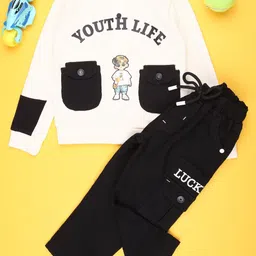 V-Mart Boys Printed Round Neck Sweatshirt With Trouser-picture-23
