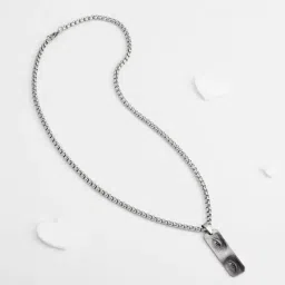 Precious Gaze Personalized Silver Pendant For Him image 2