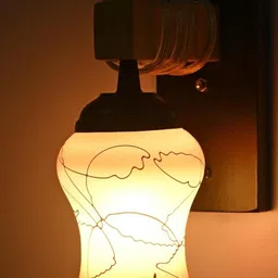 SOMIL Orange Glass Cylinder Printed Wall Lamps-picture-24