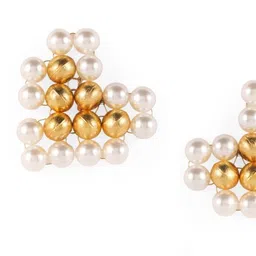 corsica DressBerry Gold-Plated Artificial Beaded Heart Shaped Studs image 3