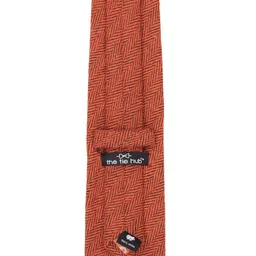 The Tie Hub Men Woven Design Woolen Skinny Tie image 3