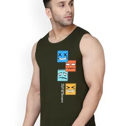 SLOWLORIS Pack Of 2 Printed Bio-Wash Gym Vests image 2