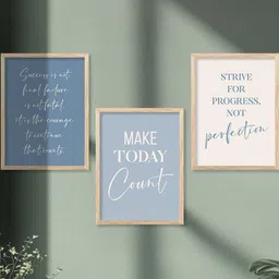 walllane Motivational Wall Art With Frame Home Decor Wall Painting For Living Room Office Bedroom-picture-34
