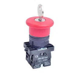 Sibass Electric Key Mushroom Push Button Diameter 22.5 mm PVC Body Without Contact Element with CE Mark, SE-ES142 (Pack of 225)-picture-10