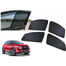 Auto Pearl Side Window Sun Shade Cover for Nissan Magnite (Black)-picture-18